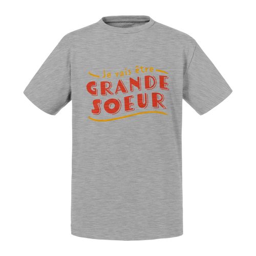 T-Shirt Enfant Je Vais Être Grande Soeur Famille Fille Enfant Bébé