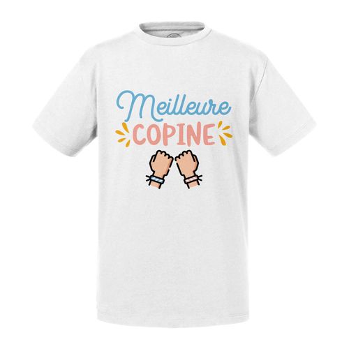 T-Shirt Enfant Meilleure Copine Fille Amitié Copain