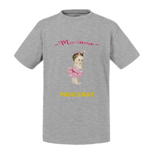 T-Shirt Enfant Madame Princesse Ballerine Bebe Reine Mignon