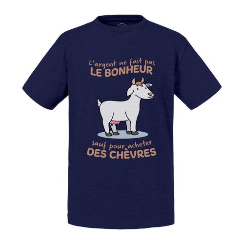 T-Shirt Enfant Chèvre - L'argent Ne Fait Pas Le Bonheur Animaux Mignon