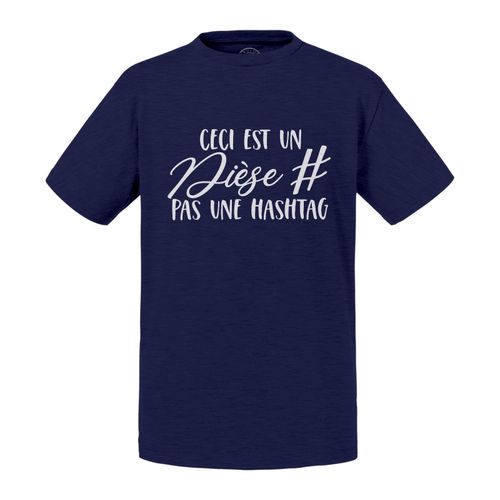 T-Shirt Enfant Dièse Et Non Hashtag Musique Musicien Instrument