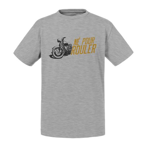 T-Shirt Enfant Né Pour Rouler Moto Grosses Cylindrées Cafe Racer