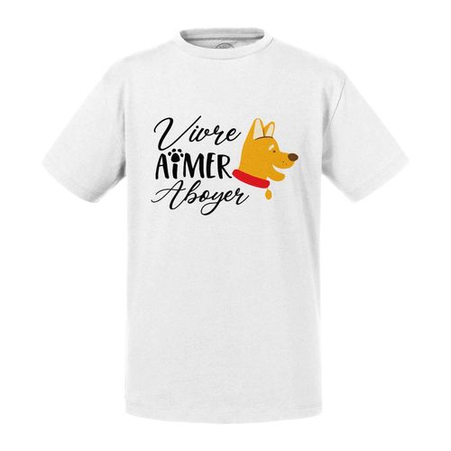 T-Shirt Enfant Vivre Aimer Aboyer Chien Animaux De Compagnie