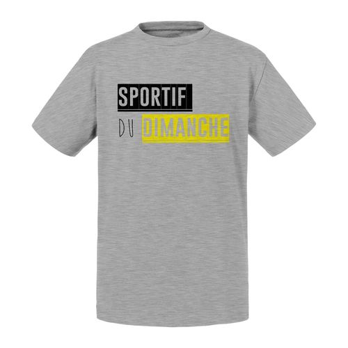 T-Shirt Enfant Sportif Du Dimanche Drole Humour Sport