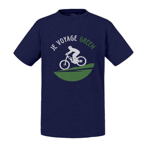 T-Shirt Enfant Je Voyage Green Vélo Voyage Vtt Nature