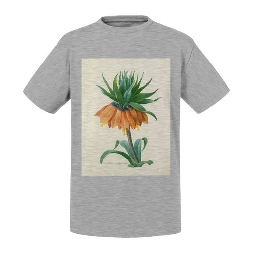 T-Shirt Enfant Fritillaire Imperiale Planche Illustration Botanique Ancienne Fleurs