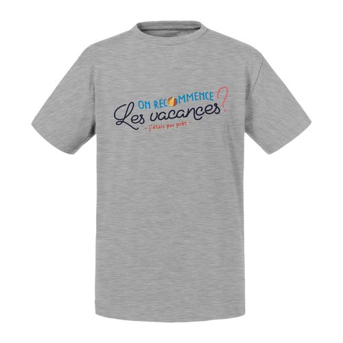 T-Shirt Enfant On Recommence Les Vacances ? Humour Soleil Eté