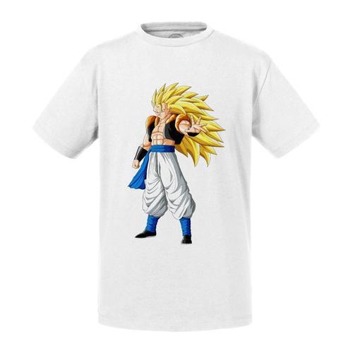 T-Shirt Enfant Dragon Ball Z Fusion Gogeta Anime Manga Japon