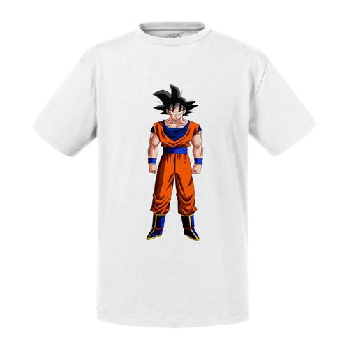 T-Shirt Enfant Dragon Ball Z Goku Poings Serrés Japon Anime Manga