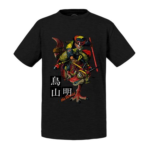 T-Shirt Enfant Sangoku Goku Original Dinosaure Baton Magique Kinto Dragon Ball Manga