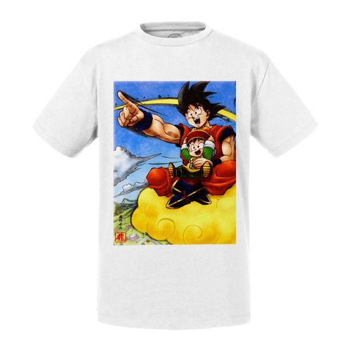 T-Shirt Enfant Goku Et Son Fils Gohan Dragon Ball Z Manga Dbz
