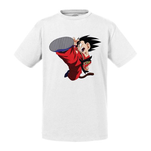 T-Shirt Enfant Goku Kick Dragon Ball Fight Sangoku Manga Dragon Ball Anime