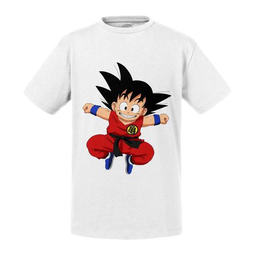 T-Shirt Enfant Dragon Ball Z Petit Son Goku Manga Anime