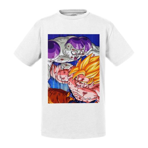 T-Shirt Enfant Goku Fracasse Freezer Dragon Ball Z Manga Dbz