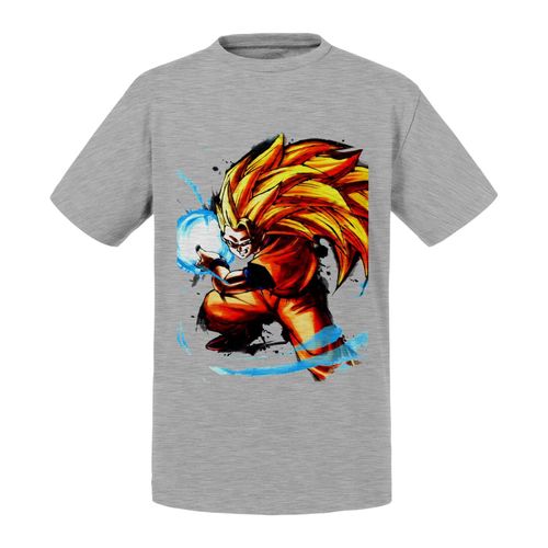 T-Shirt Enfant Sangoku Super Saiyan Mode 3 Dragon Ball Z Manga Anime Japon