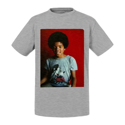 T-Shirt Enfant Michael Jackson Enfant 1971 Portrait Chanteur Pop Star