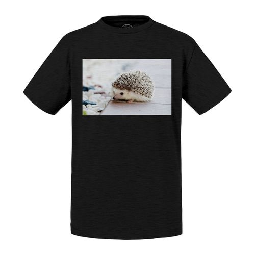 T-Shirt Enfant Herisson Blanc Mignon Animaux De Jardin Nature Sauvage