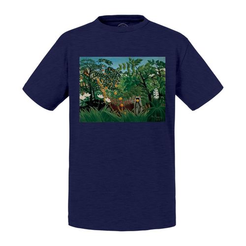 T-Shirt Enfant Singes Jungle Tropicale Henri Rousseau Peinture Art Naif