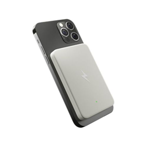 Tys 5000mah Portable Magnétique Sans Fil Batterie Externe Charge Rapide Pour Magafing Iphone 12 Pro Max Mobile(Gris)