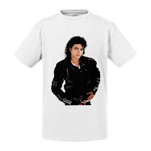 T-Shirt Enfant Michael Jackson Veste Noir Style Chanteur Pop Star Celebrite