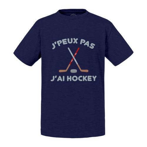 T-Shirt Enfant J'peux Pas J'ai Hockey Sport Canada Hiver