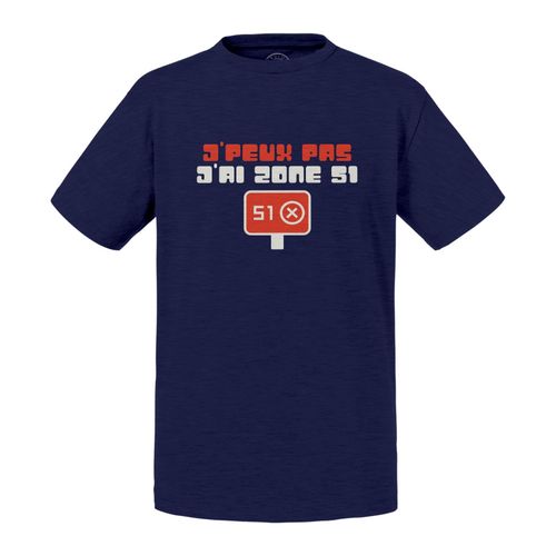 T-Shirt Enfant J'peux Pas J'ai Zone 51 Ovni Extraterreste Mars