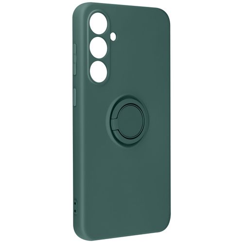 Coque Pour Samsung Galaxy S23 Fe Bague Support Silicone Flexible Vert Foncé