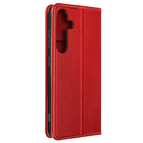 Etui Pour Samsung S23 Fe Portefeuille Support Vidéo Rabat Magnétique Rouge