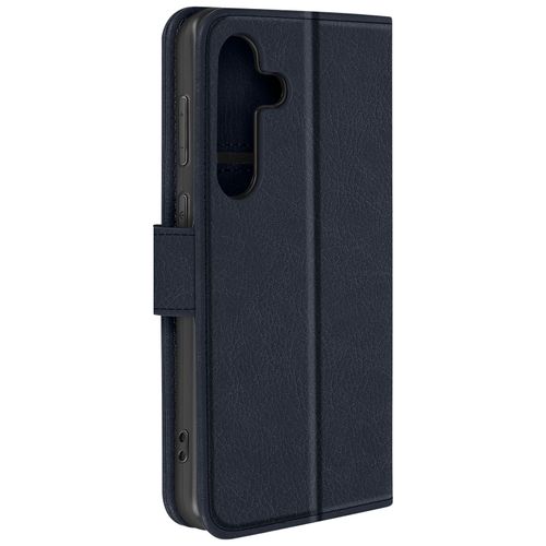 Étui Pour Samsung S24 Plus Et S25 Plus Portefeuille Et Support Vidéo Bleu Nuit