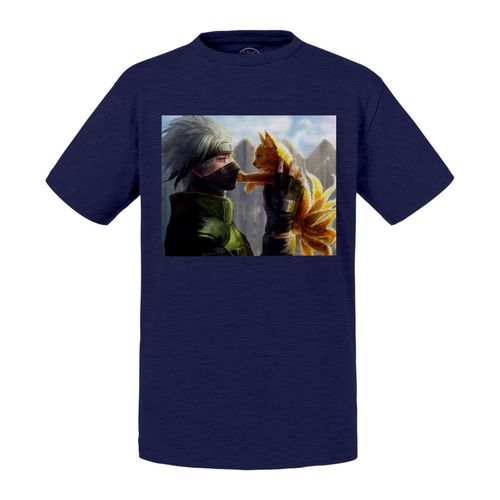 T-Shirt Enfant Kakashi Avec Naruto Petits Renard Manga Ninja Kawai