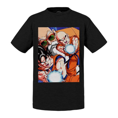 T-Shirt Enfant Kame Hame Ha Vague Destructrice Dragon Ball Dbz Goku Krillin Kame Sennin Tortue Geniale