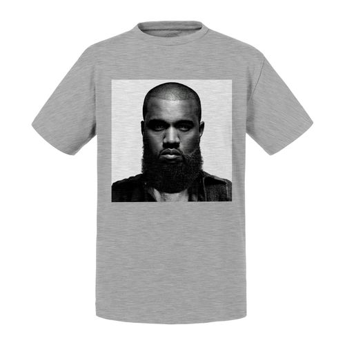 T-Shirt Enfant Kanye West Avec Une Barbe Photo De Star Célébrité Humour Troll Trololol Tendance Hipster 2