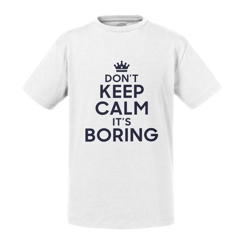 T-Shirt Enfant Don't Keep Calm It's Boring Parodie Angleterre Humour