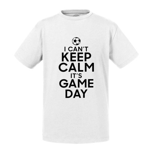 T-Shirt Enfant I Can't Keep Calm It's Game Day Foot Match Samedi
