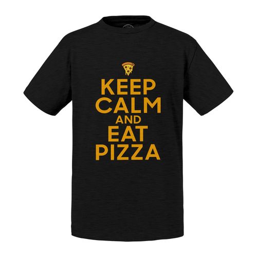 T-Shirt Enfant Keep Calm And Eat Pizza Parodie Street Food Italie