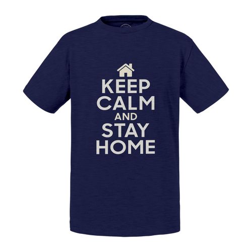 T-Shirt Enfant Keep Calm And Stay Home Parodie Angleterre Covid