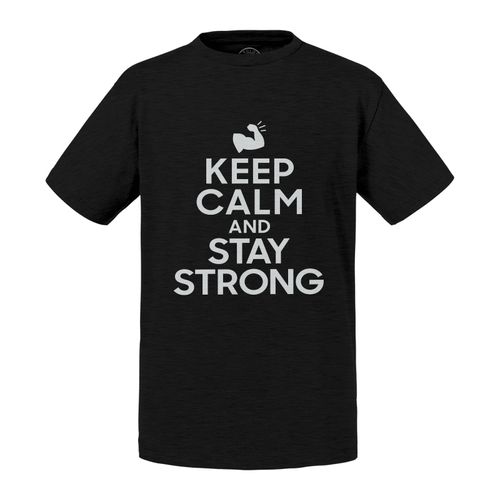 T-Shirt Enfant Keep Calm And Stay Strong Parodie Sport Musculation