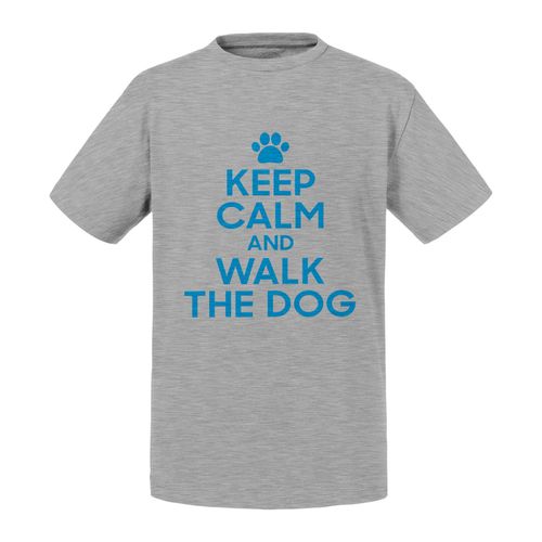 T-Shirt Enfant Keep Calm And Walk The Dog Parodie Chien Animaux