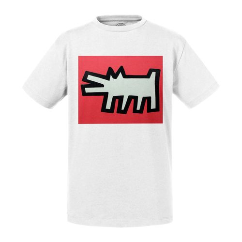 T-Shirt Enfant Red Dog Keith Haring Dessin Graffiti Pop Art