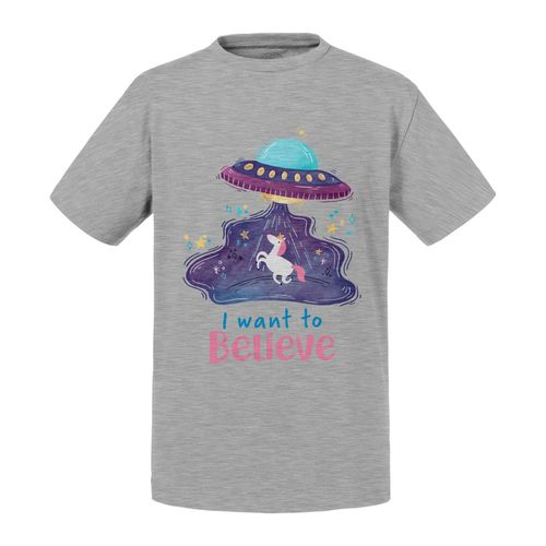 T-Shirt Enfant I Want To Believe Licorne Ovni Extraterrestres