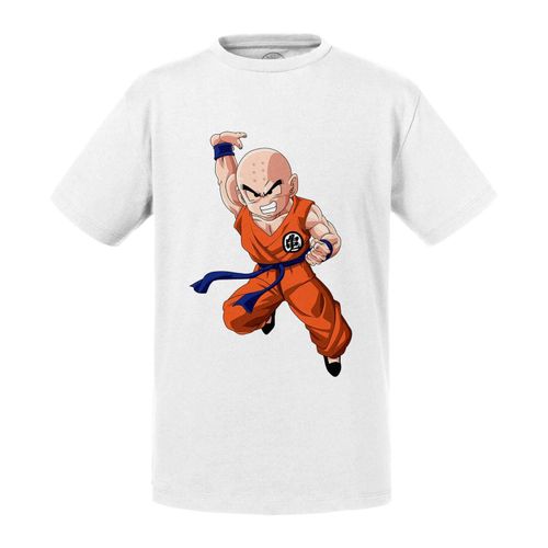 T-Shirt Enfant Dragon Ball Z Anime Manga Japon Krillin Armure Sayen