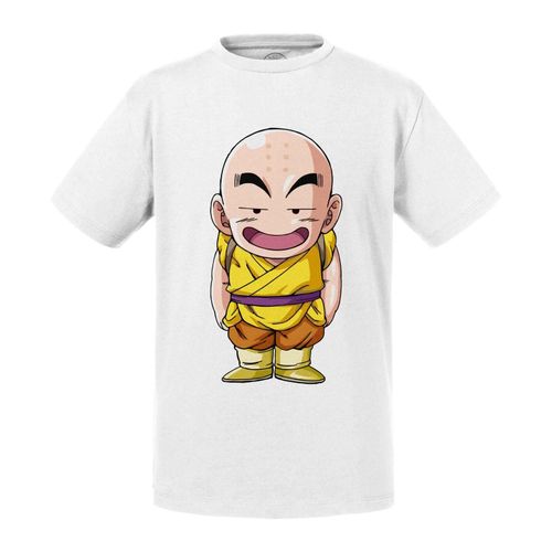 T-Shirt Enfant Dragon Ball Z Krillin Jaune Japon Anime Manga