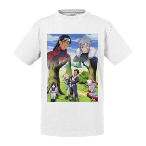 T-Shirt Enfant Naruto Manga Harashima Senju Tobirama Sarutobi Hokage 3 Ninja Legendaires Oroshimaru Tsunade Jiraya