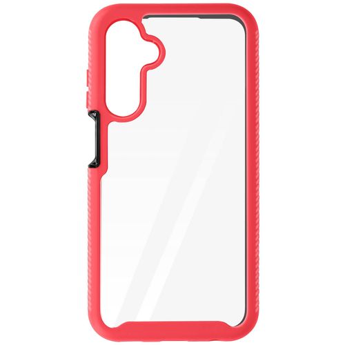 Coque Pour Samsung Galaxy A25 5g Dos Rigide Contour Silicone Renforcé Rouge
