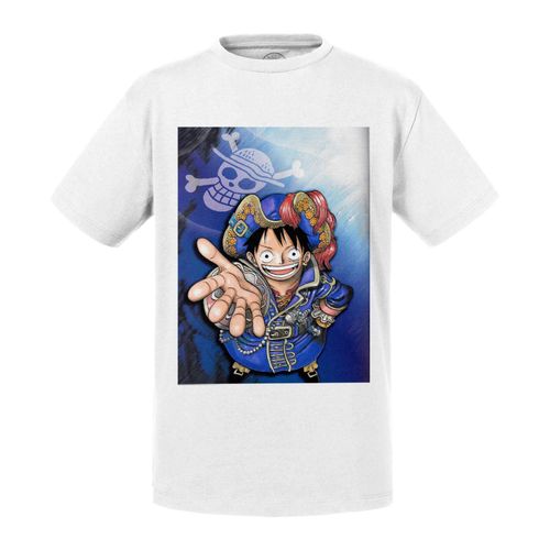 T-Shirt Enfant Luffy Chapeau De Pirate One Piece Manga Anime Japon