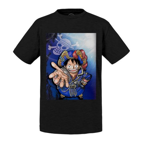 T-Shirt Enfant Luffy Chapeau De Pirate One Piece Manga Anime Japon