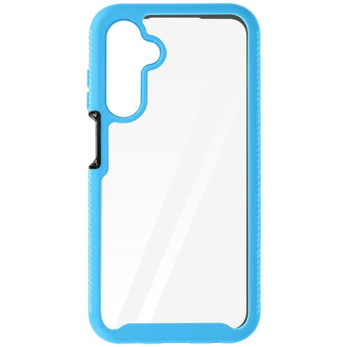 Coque Pour Samsung Galaxy A25 5g Dos Rigide Contour Silicone Renforcé Bleu Clair