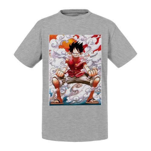 T-Shirt Enfant Luffy Pirate One Piece Haki Manga Anime