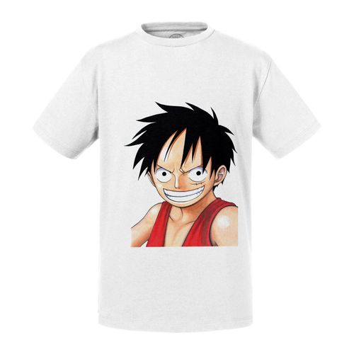 T-Shirt Enfant One Piece Luffy No Hat Manga Anime Pirate