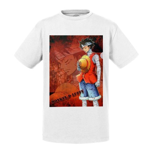 T-Shirt Enfant Luffy Se Recueille One Piece Manga Pirates